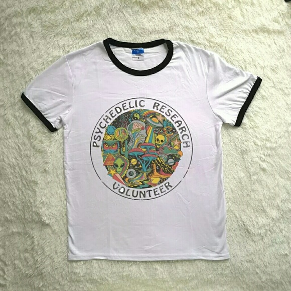 Psychedelics Tee! pastel boho festival psychadelic - Picture 8 of 8